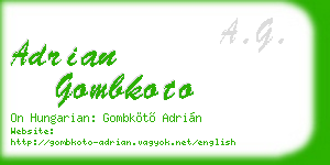 adrian gombkoto business card
